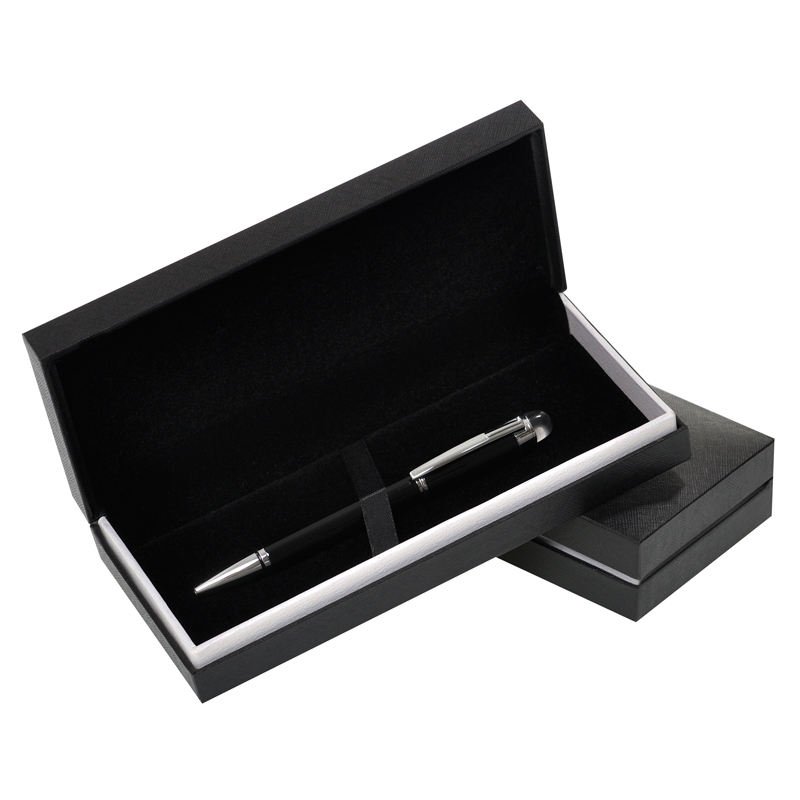 Factory Hot sell stock Paper Empty Packaging Pens Gift Boxes High end hard flip paper pen box with custom logo