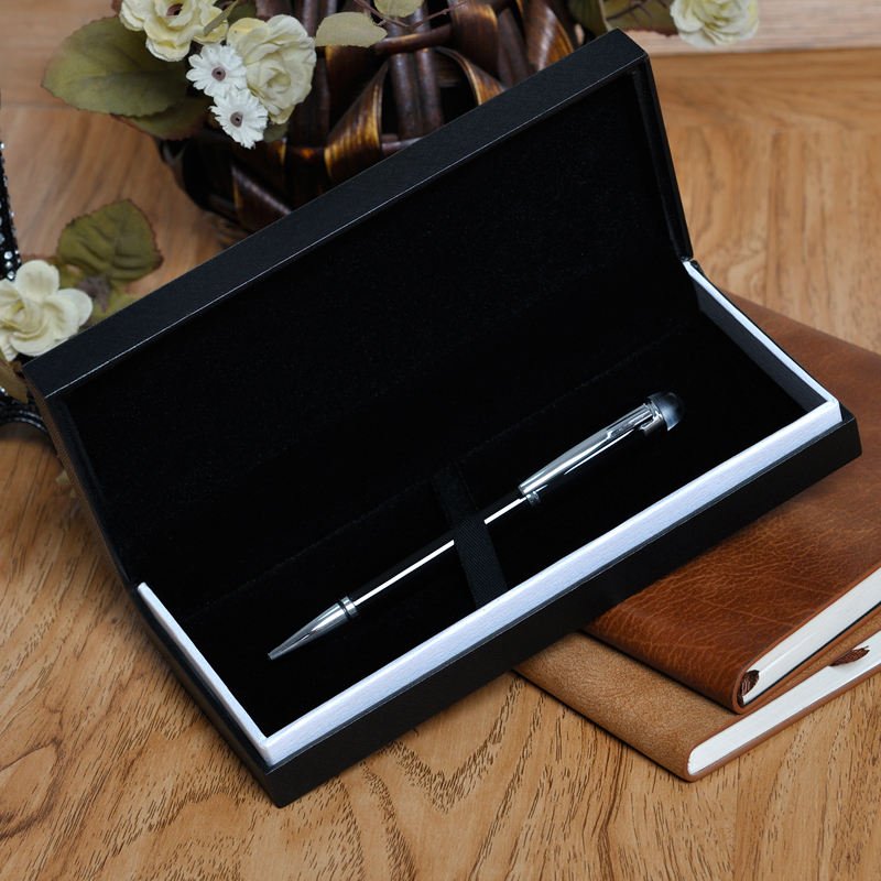 Factory Hot sell stock Paper Empty Packaging Pens Gift Boxes High end hard flip paper pen box with custom logo