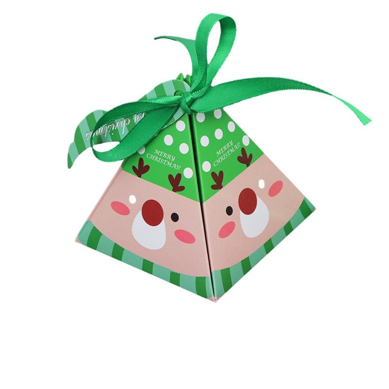 Gift Paper Packaging Boxes Candy For Xmas Craft Cracker Eve Packing tree Custom Apple Chocolate Cookie Christmas Cake Box