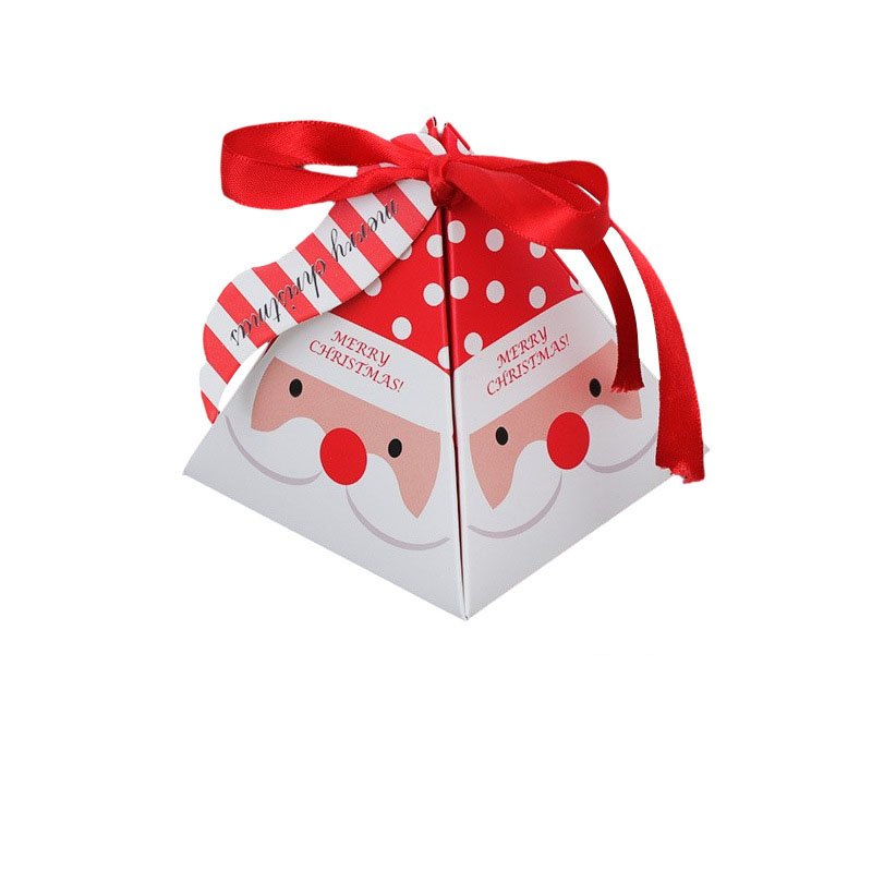Gift Paper Packaging Boxes Candy For Xmas Craft Cracker Eve Packing tree Custom Apple Chocolate Cookie Christmas Cake Box