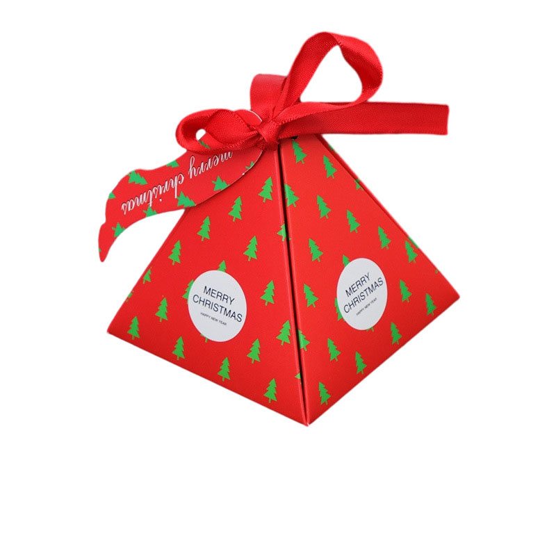 Gift Paper Packaging Boxes Candy For Xmas Craft Cracker Eve Packing tree Custom Apple Chocolate Cookie Christmas Cake Box