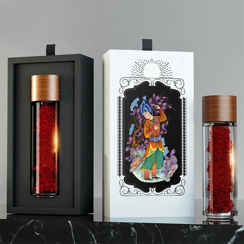 Custom Printed Luxury Design Fancy Gift Packaging for Saffron Box