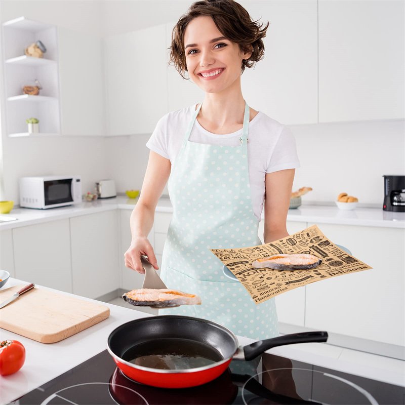 Custom Oil Proof Deli Paper Sheets Wax Paper Food Wrapping Disposable Greaseproof Aluminum Hamburger Paper