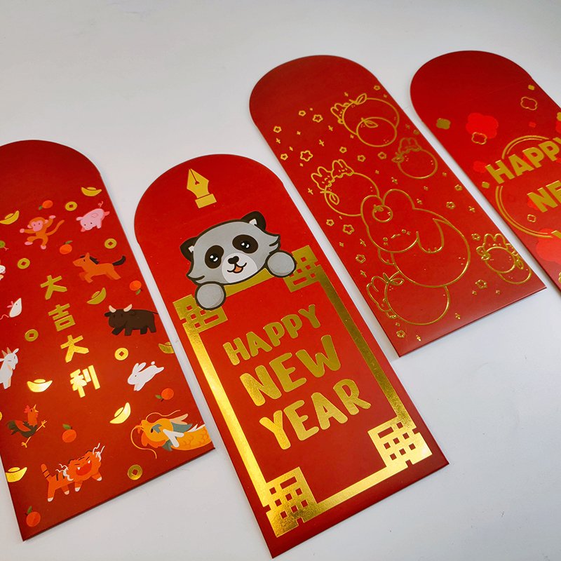 Pretty paper or transparent customized foil printable envelopes for packaging