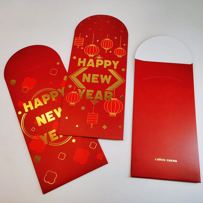 Pretty paper or transparent customized foil printable envelopes for packaging