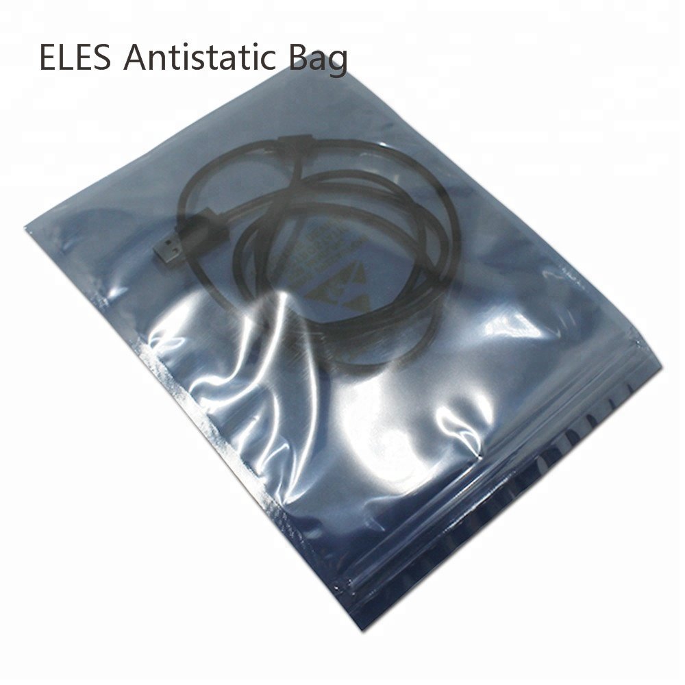 Custom 8x12cm ESD Shielding Bags Hard Disk Drive Packaging Bag Antistatic ESD shielding zip lock bag