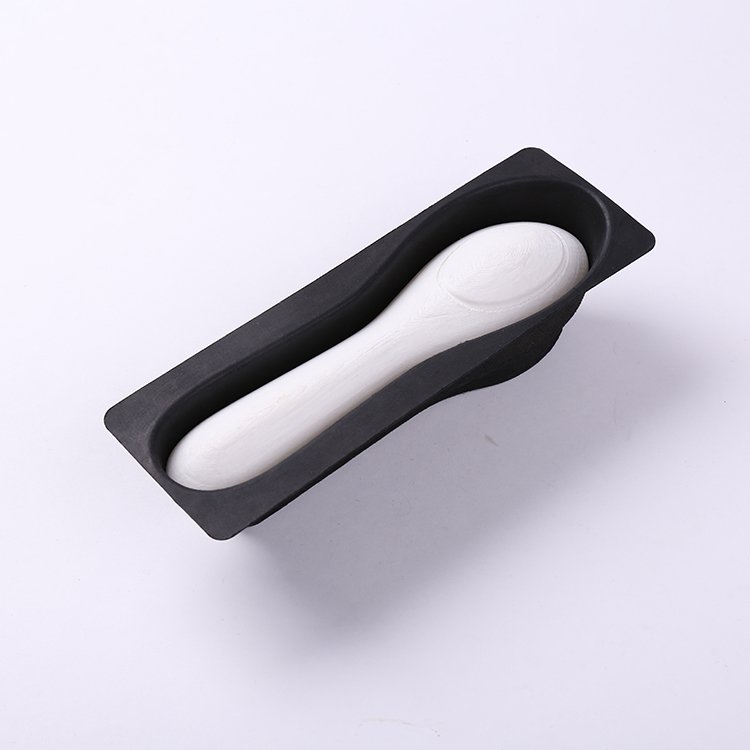 Custom Design Biodegradable Recycled Packing black Molded Pulp Kraft Packaging Paper Pulp Tray