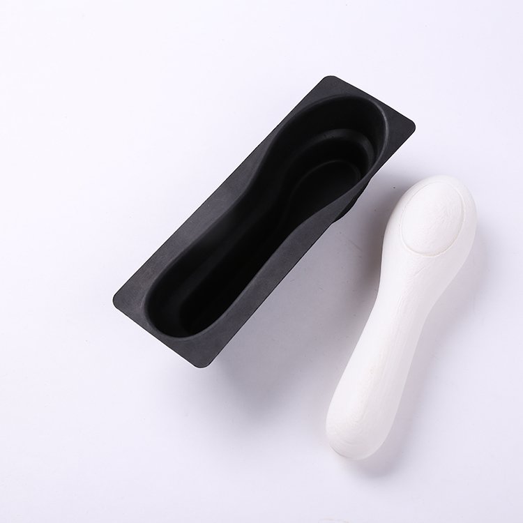 Custom Design Biodegradable Recycled Packing black Molded Pulp Kraft Packaging Paper Pulp Tray