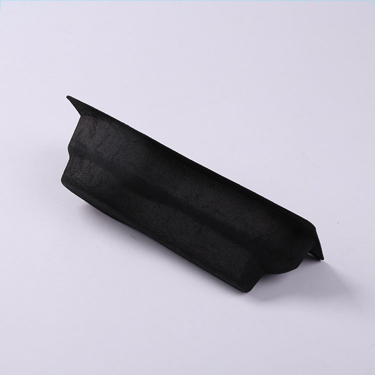 Custom Design Biodegradable Recycled Packing black Molded Pulp Kraft Packaging Paper Pulp Tray