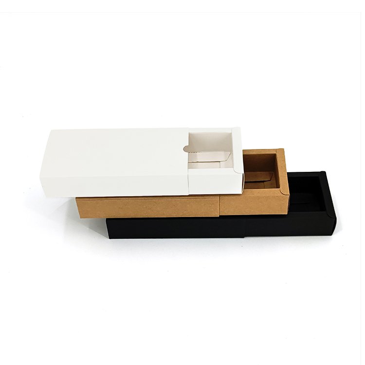 Custom Cheap Mini Recycled Kraft Cardboard Paper Type Boxes Sliding Drawer Gift Packaging Box