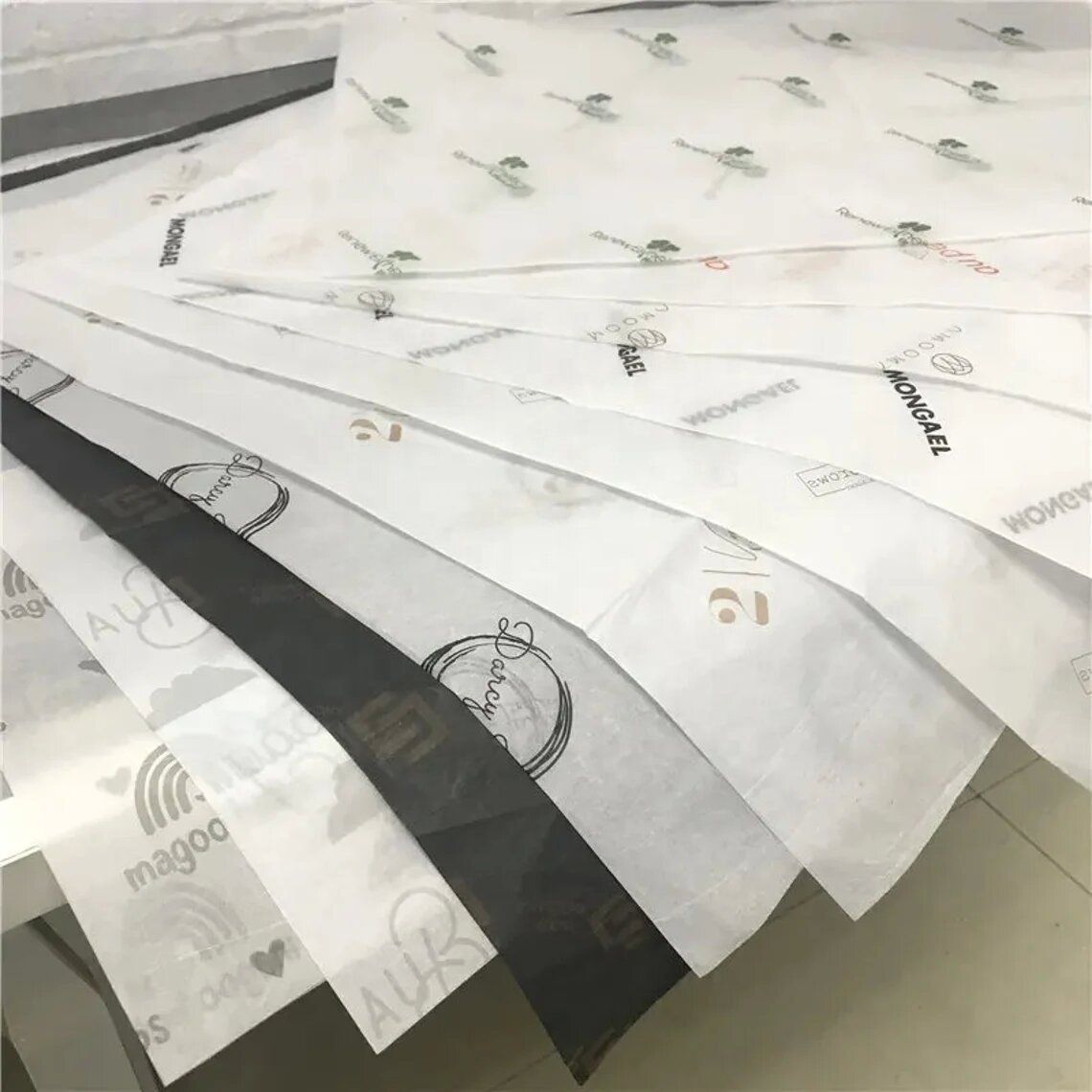 Wholesale Custom Logo Packaging Paper Printing Luxury Gift Packing Business Name Branded Wrapping Tissue Paper