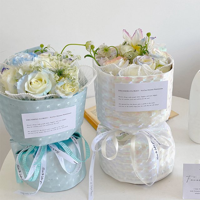 bouquet paper packaging roll luxury waterproof translucent valentines gift flower wrapping paper