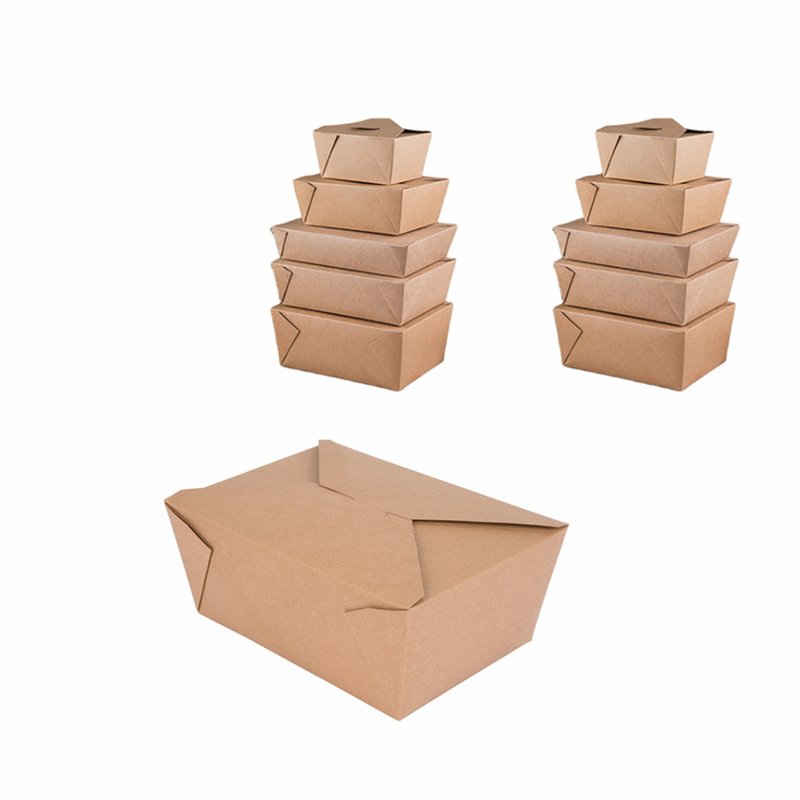New Quality Hot Sale Automatic Biodegradable Kraft Paper Lunch Container Box Food Packaging