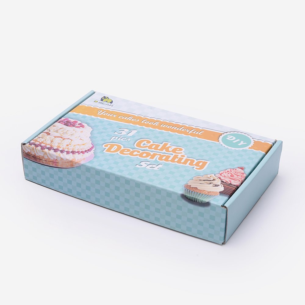 Free Sample Food Custom Logo Corrugated Handmade Round Cake Box Custom Design OEM White Board Paperboard Kraft Candy Powder Box