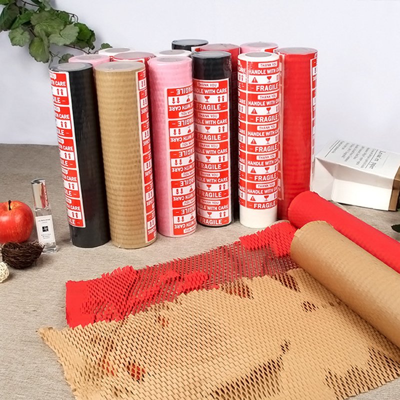 Packaging paper materials honeycomb paper logistics packaging wrapping paper red