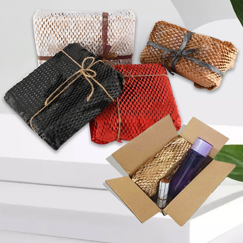 Packaging paper materials honeycomb paper logistics packaging wrapping paper red