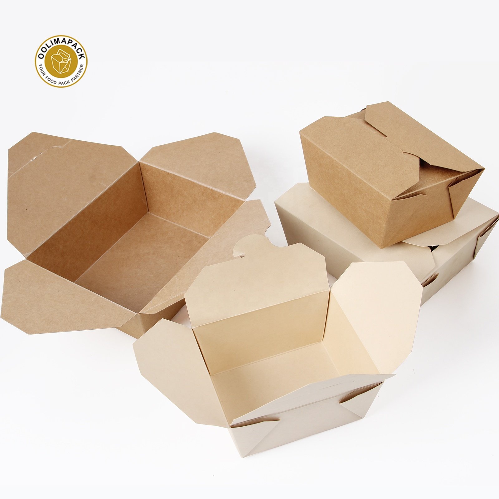 Biodegradable round bottom food container take away 26oz noodle box
