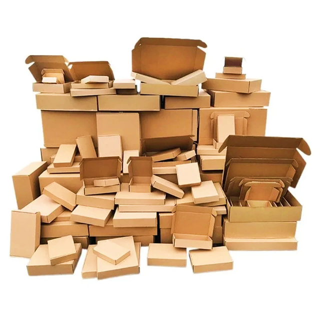 Customized transportation corrugated packaging paper box die-cutting cosmetics and skincare products brown packaging paper box