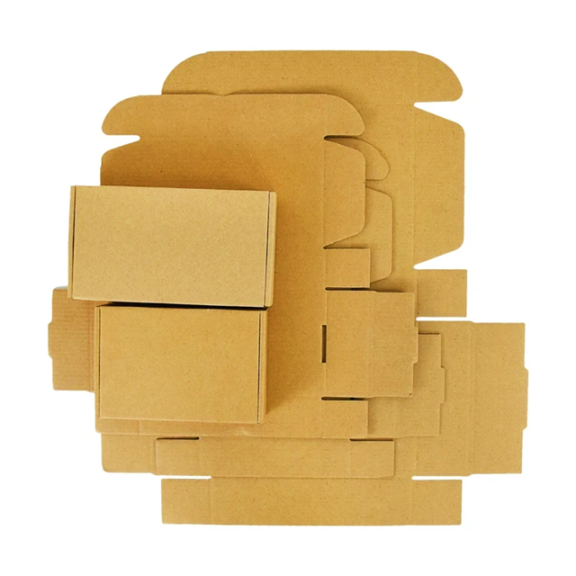 Customized transportation corrugated packaging paper box die-cutting cosmetics and skincare products brown packaging paper box