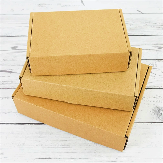 Customized transportation corrugated packaging paper box die-cutting cosmetics and skincare products brown packaging paper box