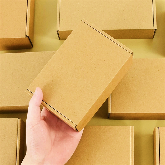 Customized transportation corrugated packaging paper box die-cutting cosmetics and skincare products brown packaging paper box