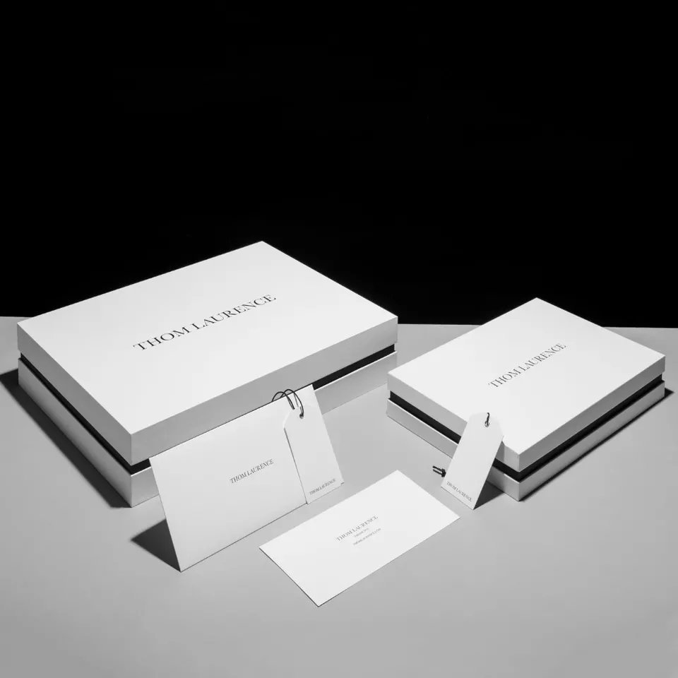 Custom Logo Luxury White Rigid Removable Lid Cardboard Cosmetic Packaging Paper Gift Box