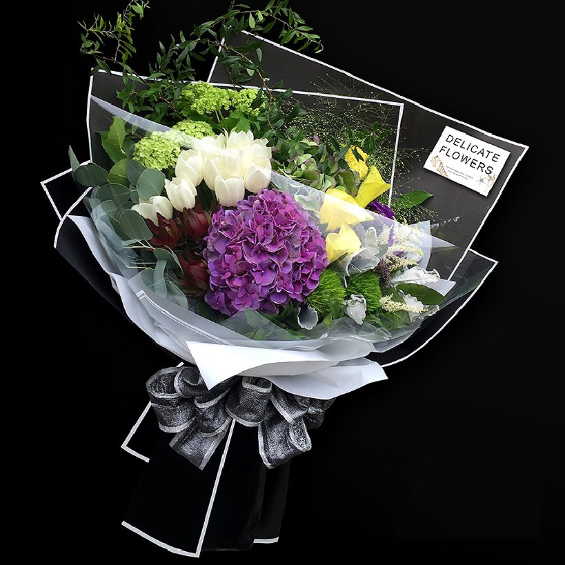 Fresh Flower Wrapping Paper square flower wrapping papers pure color waterproof bouquet packaging paper Florist Supplies