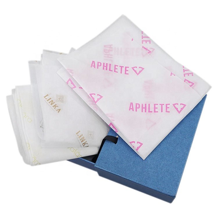 Wholesale Custom Brand Logo Printed Stylish Silk Paper Clothes Wrapping Tissue Paper For Packaging
