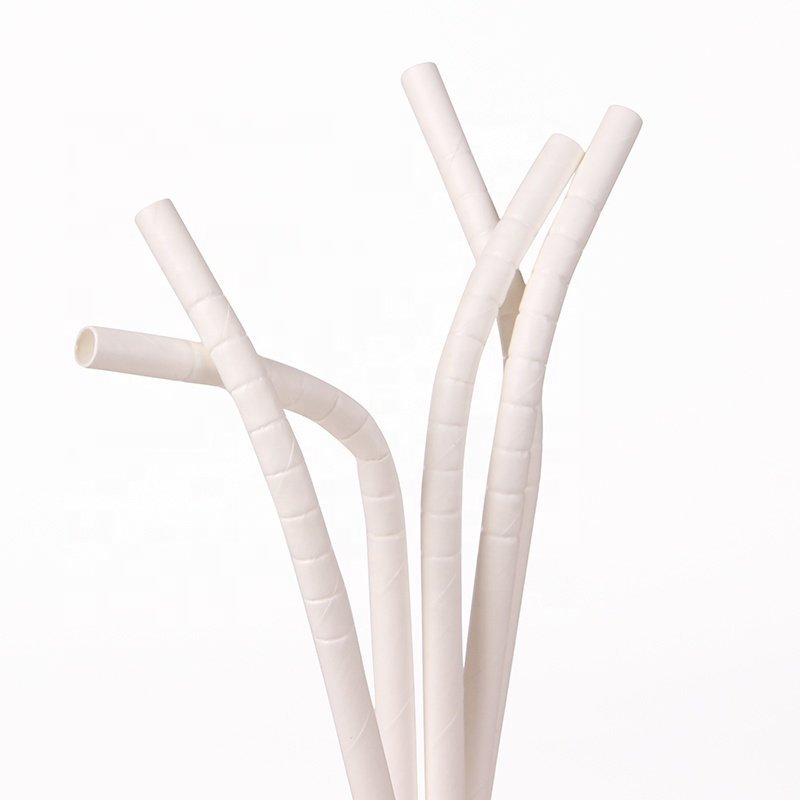 Biodegradable Paper Drinking Straw Recycled Disposable Individually Packaged Paper Straw