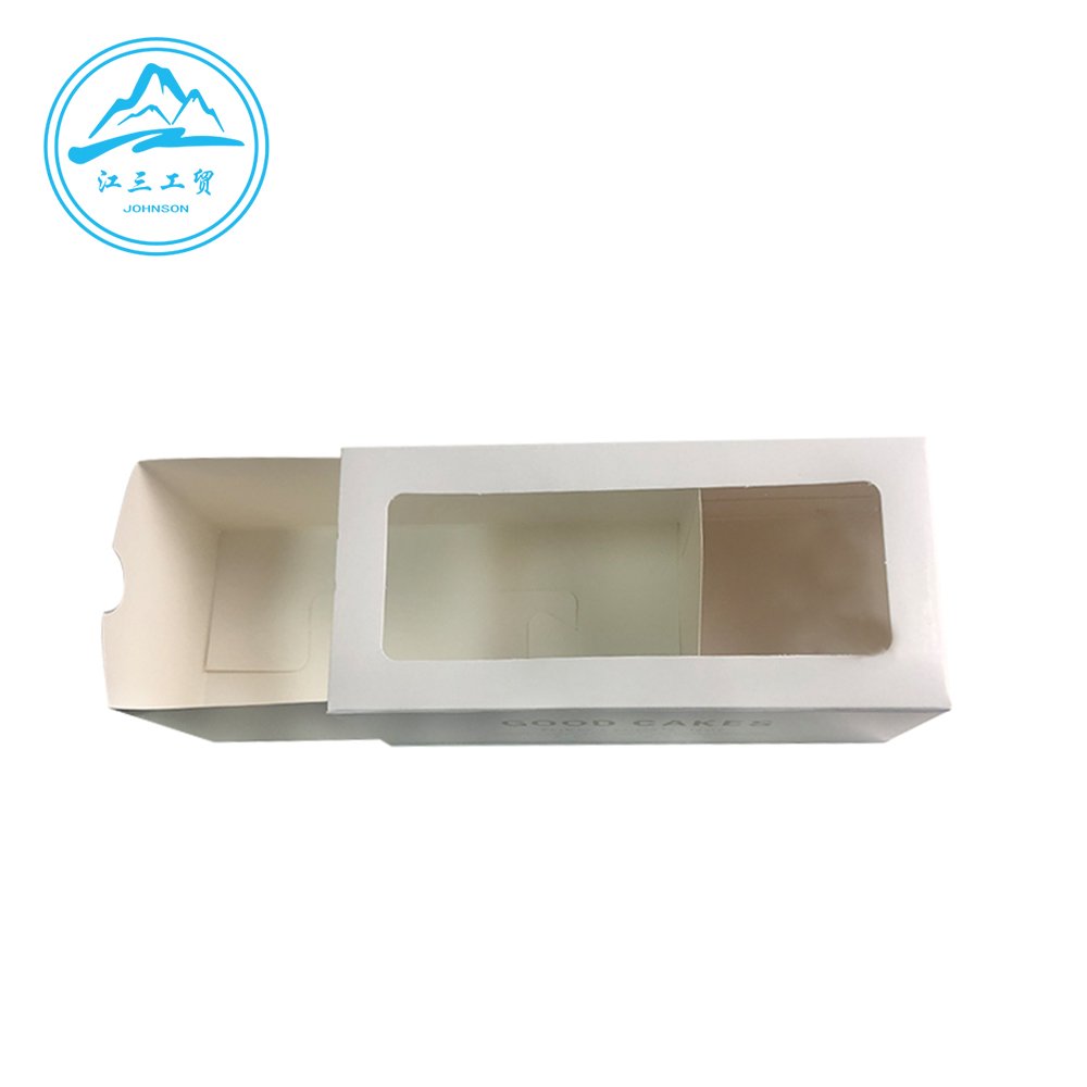 Customized Disposable Triangular Plastic Food Container Cake Slice Packaging Box with Transparent Lid puff