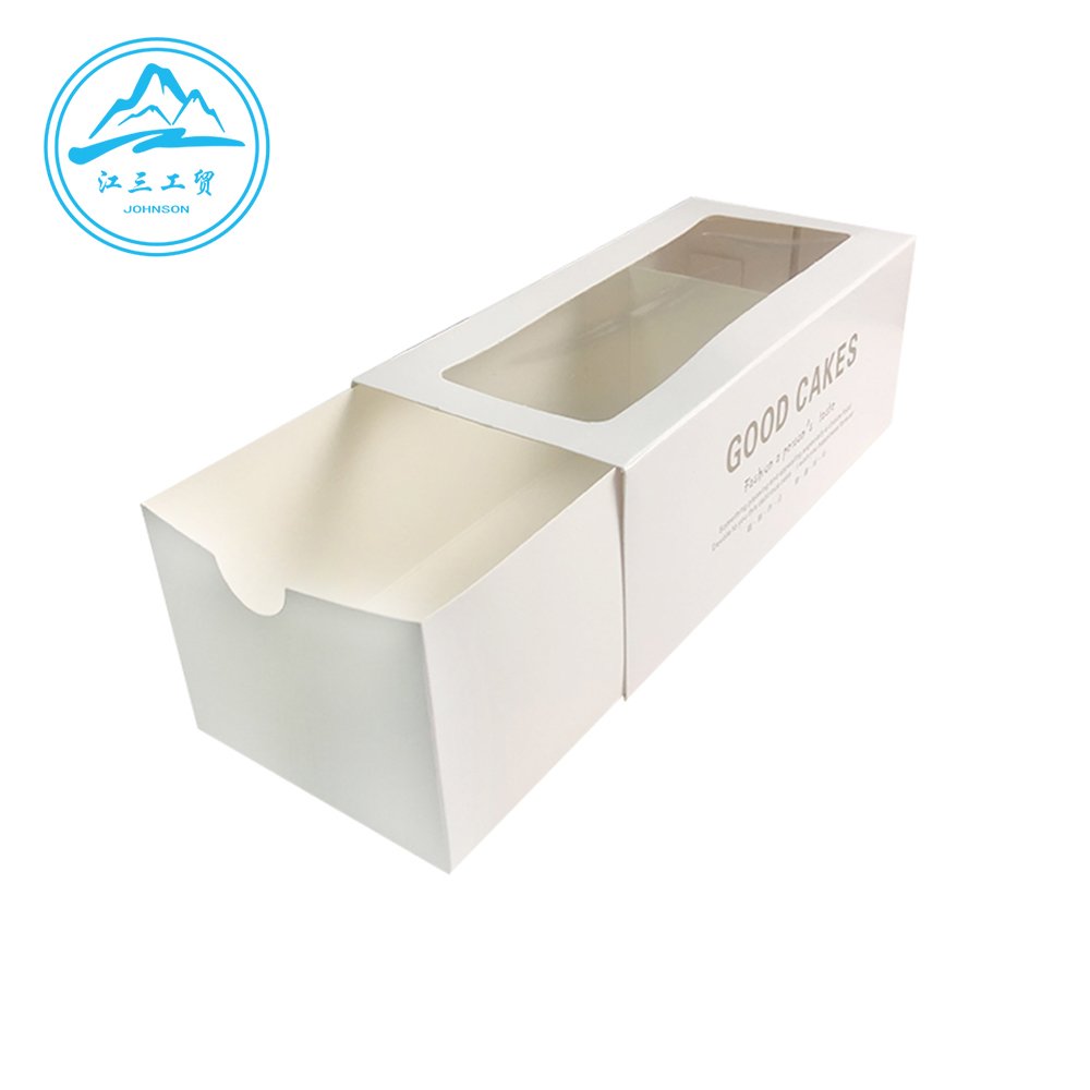 Customized Disposable Triangular Plastic Food Container Cake Slice Packaging Box with Transparent Lid puff