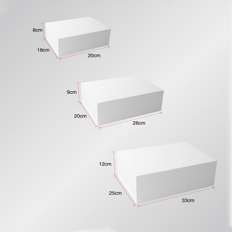 Luxury Custom folding book shaped magnetic closure cardboard gift packaging box with ribbon