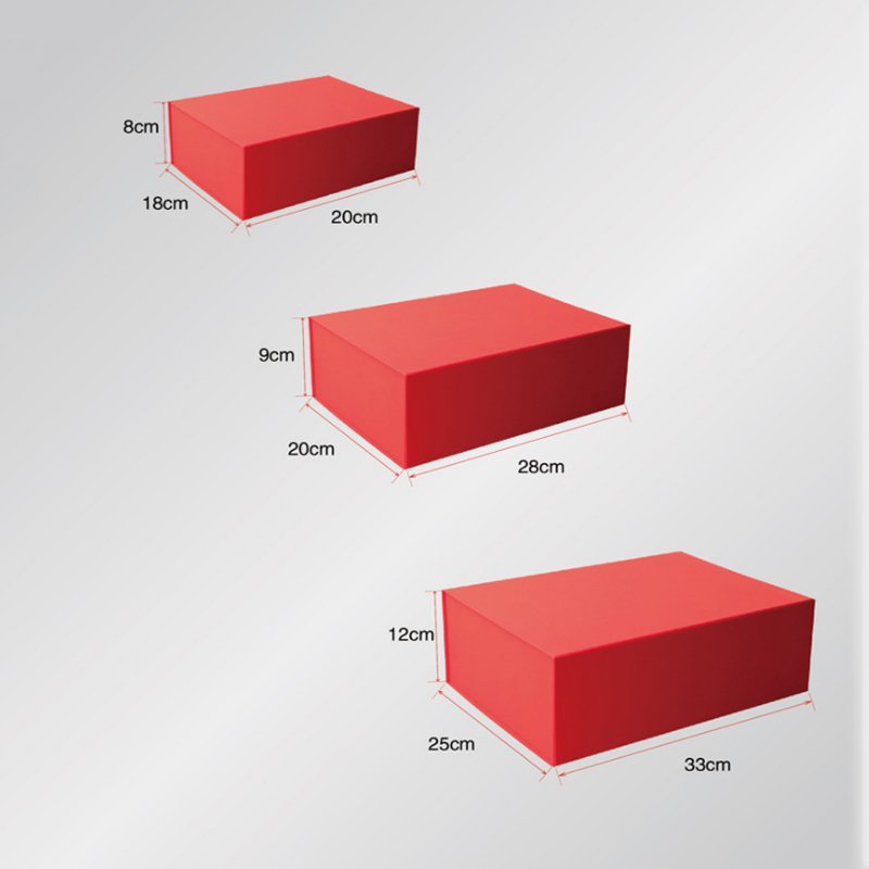 Luxury Custom folding book shaped magnetic closure cardboard gift packaging box with ribbon