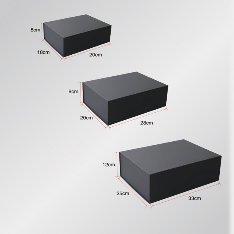Luxury Custom folding book shaped magnetic closure cardboard gift packaging box with ribbon