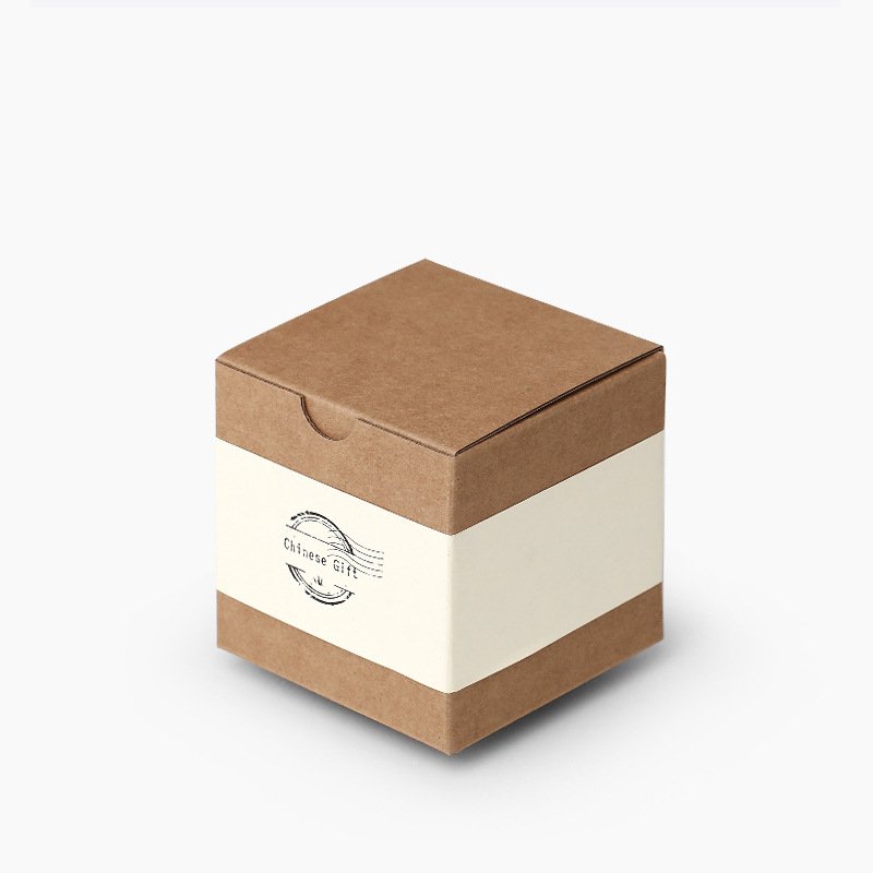 Custom Cheap Foldable Tealight Folding Paper Candle Soap Jar Holder Box Folding Packaging Corrugated Kraft Paper Candle Box