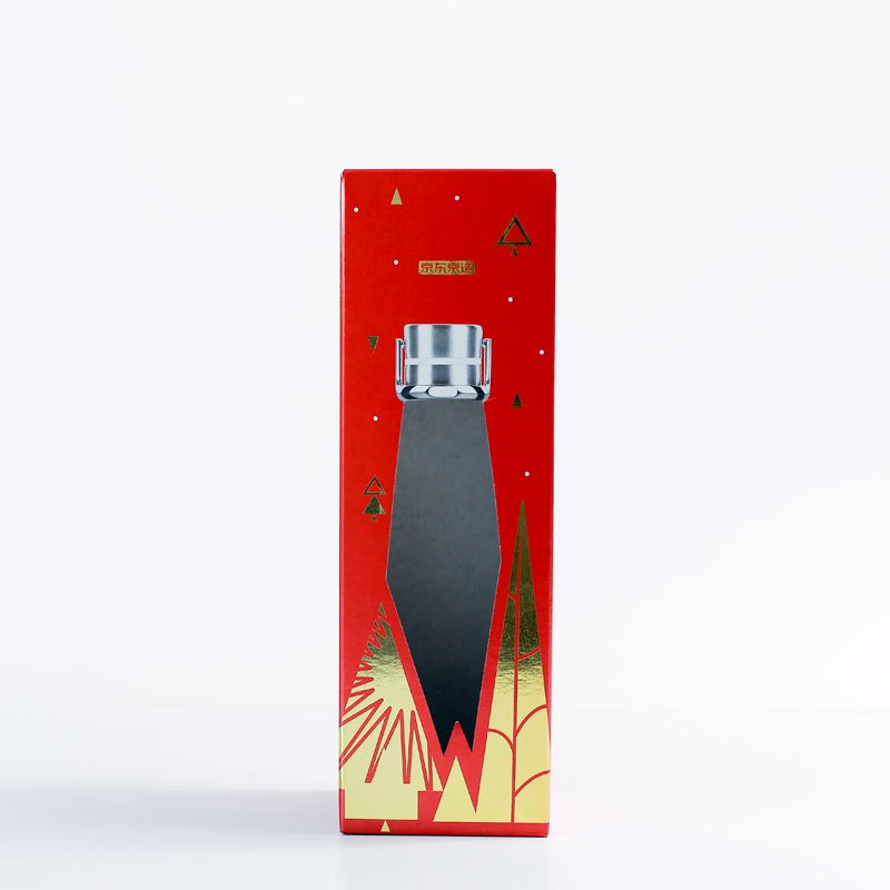 Customized Logo Printing on Corrugated Cardboard Boxes for Daily Necessities Insulated Water Cup Packaging Paper Box