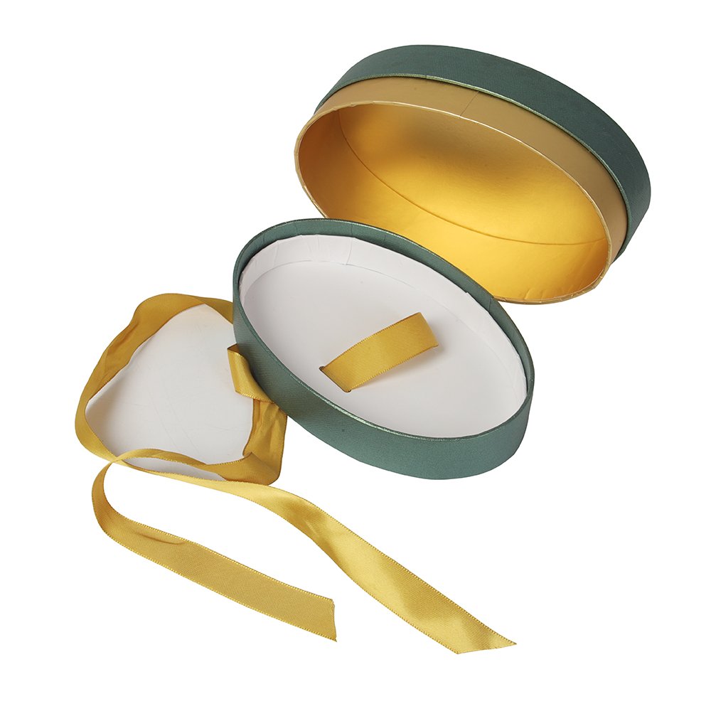 Oval Box Flower Round Paper Box Lid Decorative Christmas Paper Packaging Gift Box With Ribbon