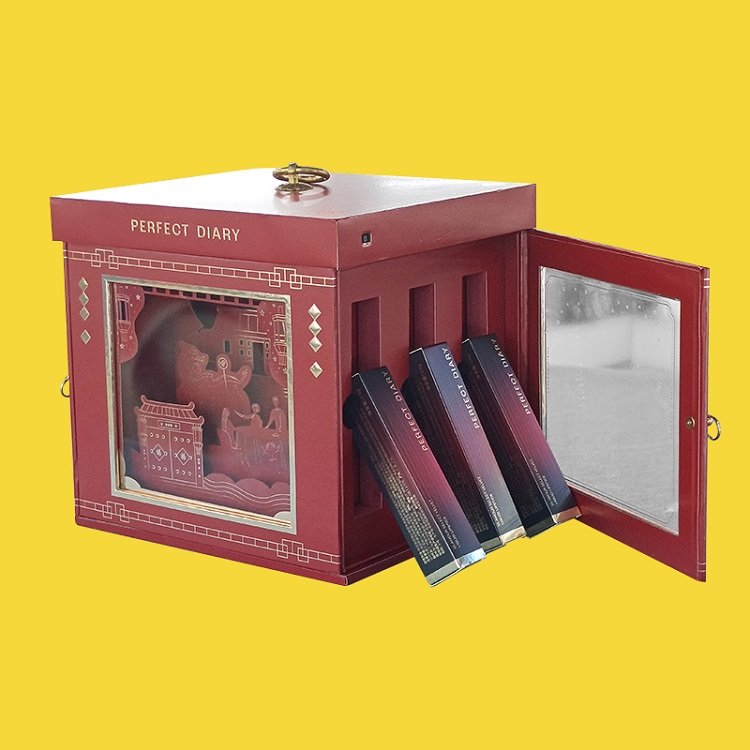 STPP Customized printing luxury magnetic packaging cosmetic box for lipstick sets packaging box