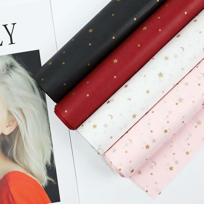 cheaper price printed logo gift wrapping tissue paper custom colorful packaging paper for clothing