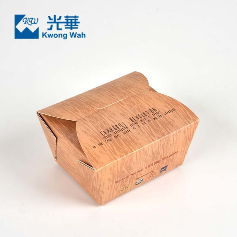 Hot sale rectangle biodegradable takeaway paper boxes packaging cardboard fast food boxes