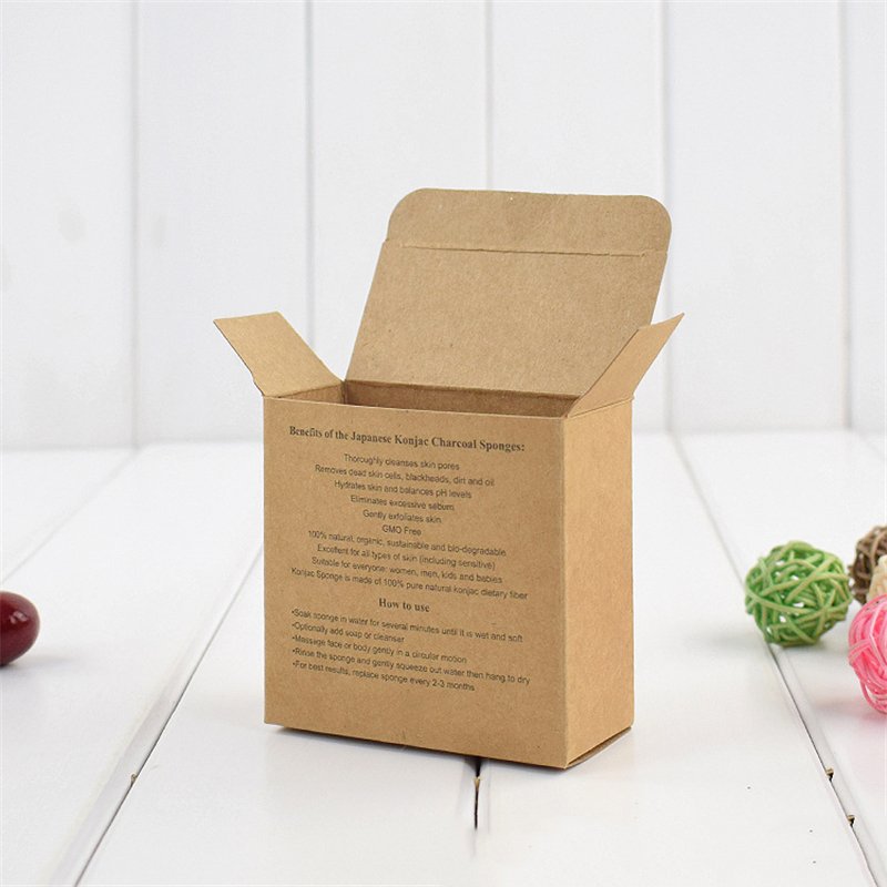 Eco-friendly Custom Logo Cheap Kraft Paper Soap Gift Packaging Box Small Homemade Soap Boxes Packaging With Window