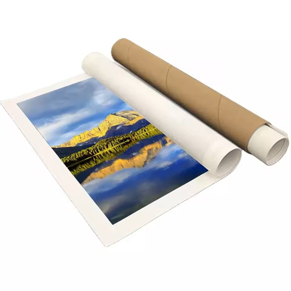 Factory customized size Plastic cover poster canvas wallpaper kraft paper mailing tube packaging paper tube