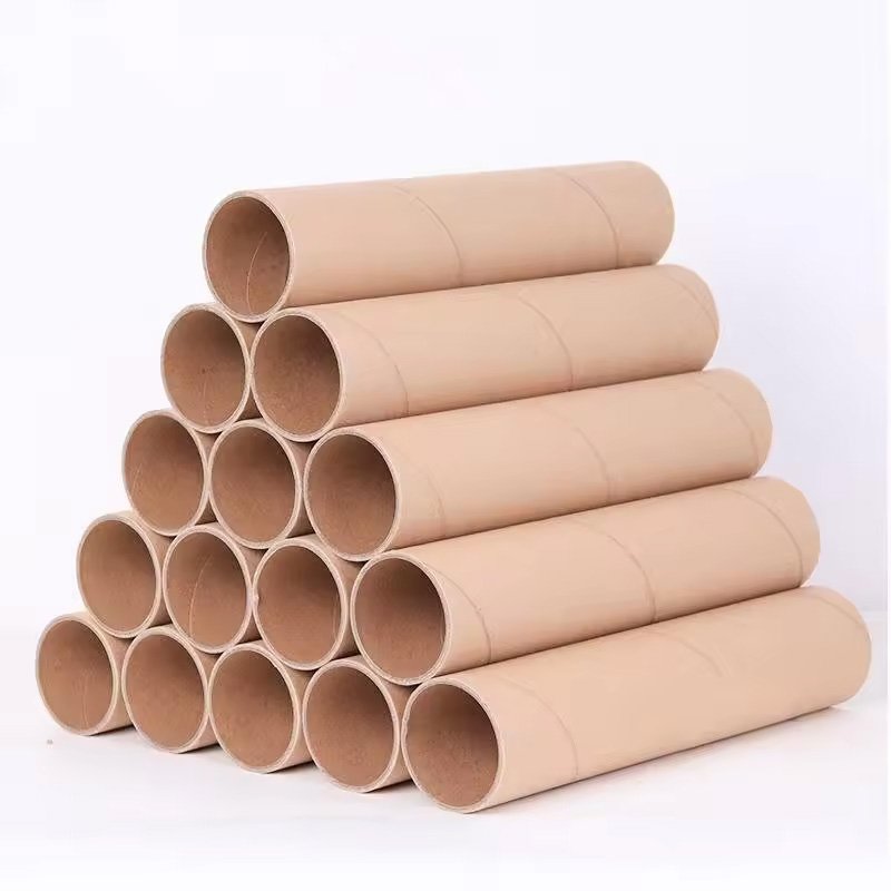 Factory customized size Plastic cover poster canvas wallpaper kraft paper mailing tube packaging paper tube