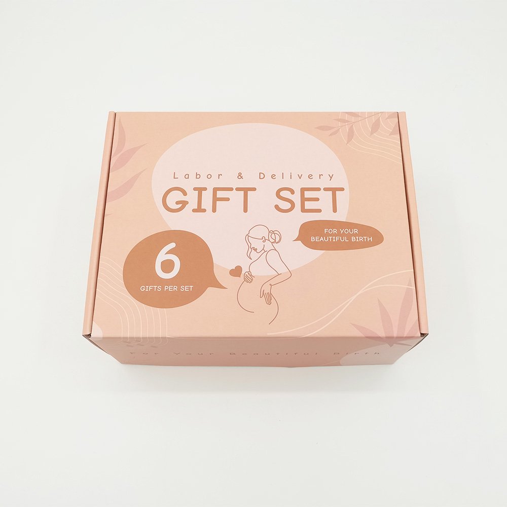 Custom Logo Printed Pink Kraft Paper Kraft Box Small Shipping Cosmetic Skin Care Jewelry Clothing Gift Cardboard UV Foil