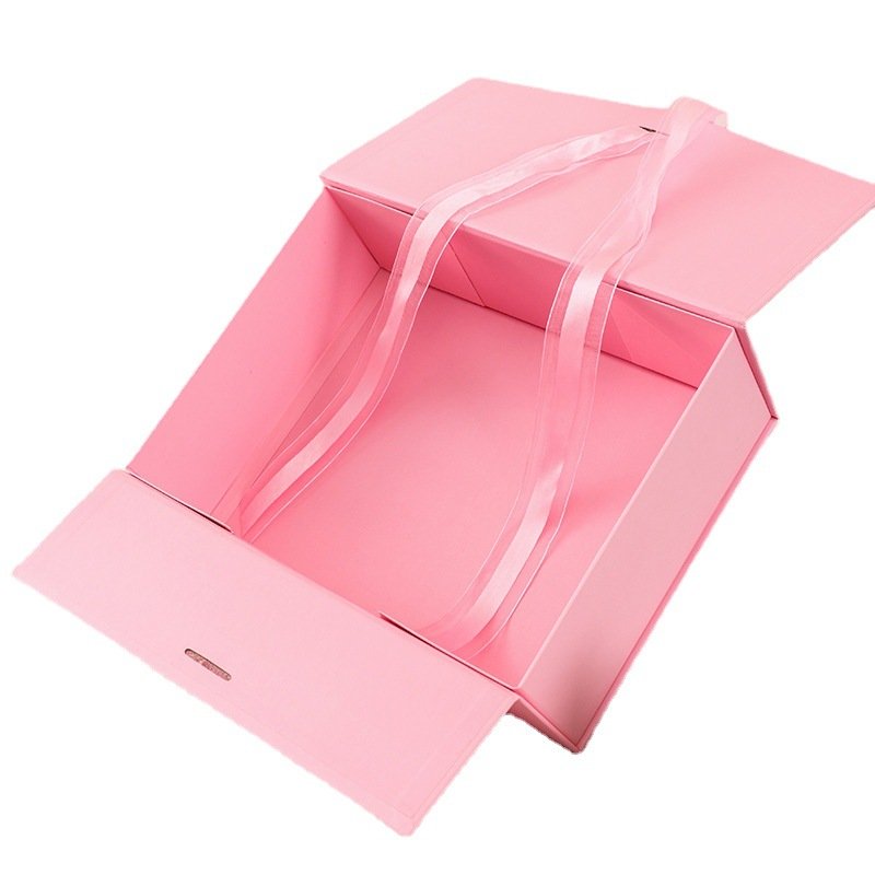 Wholesale Luxury Eco Friendly Beauty Hair Extensions Magnetic Closure Gift Paper Folding Box Packaging