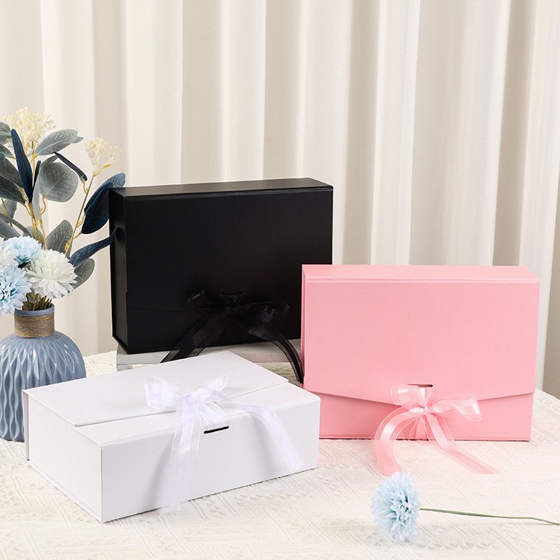 Wholesale Luxury Eco Friendly Beauty Hair Extensions Magnetic Closure Gift Paper Folding Box Packaging