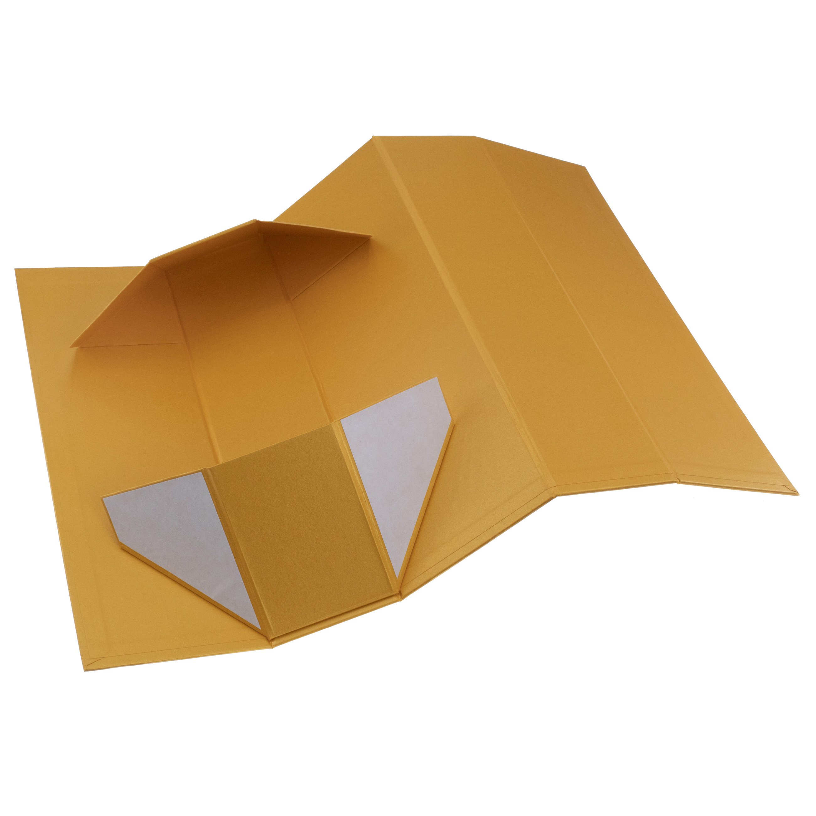 Custom logo luxury flat pack rigid magnetic folding cardboard packaging paper gift box