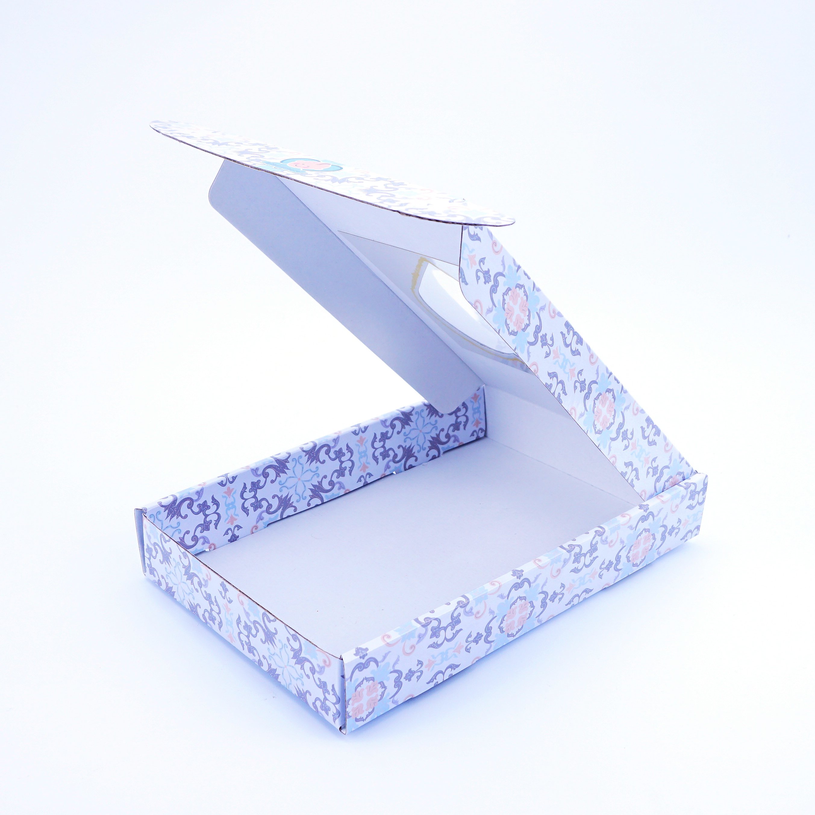 Wholesale Pink Blue Apparel Paper Box High Quality T-shirt Leggings Underwear Packaging boxes