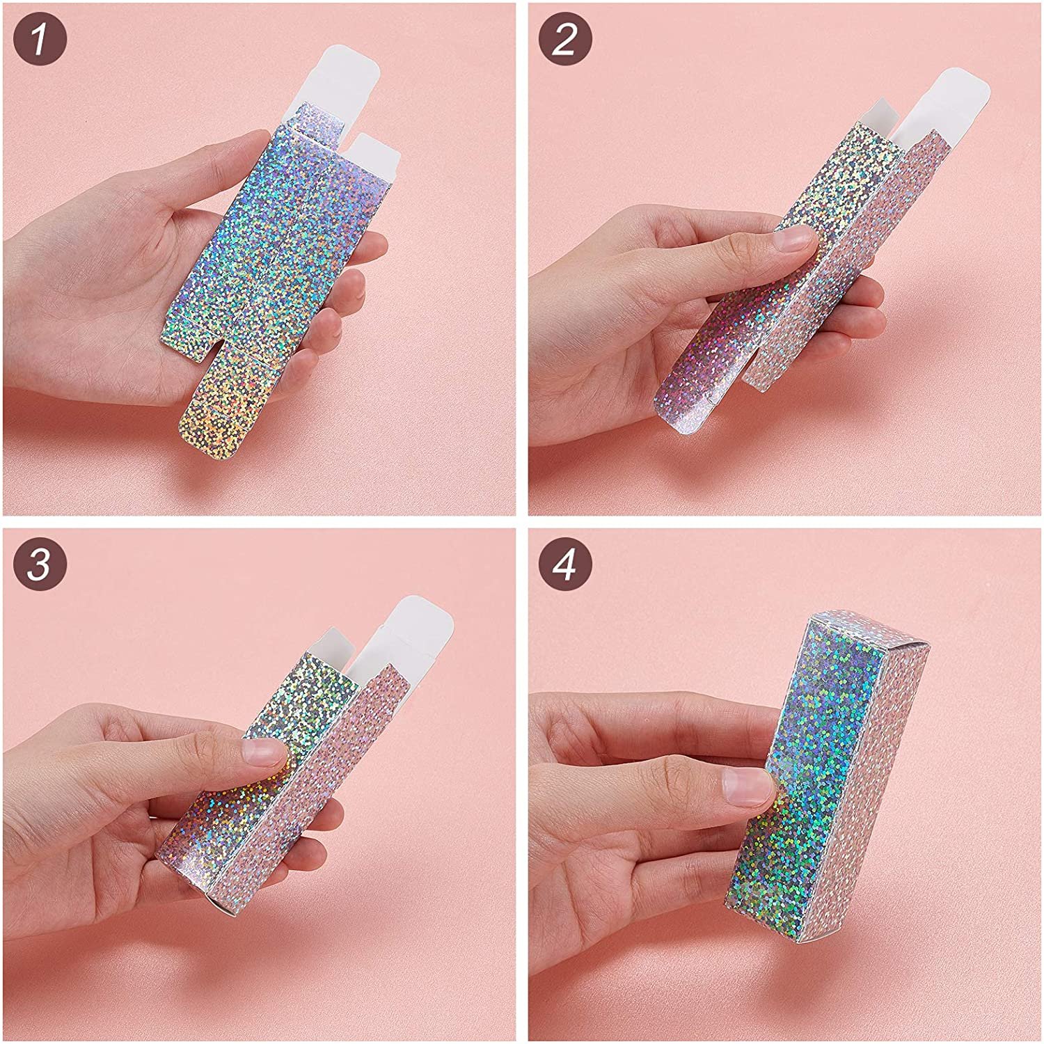 Custom Printed DIY Lip Gloss Eyeliner Paper Small Gifts Shiny Lipstick Perfume Essential Oil Bottle Packaging Box