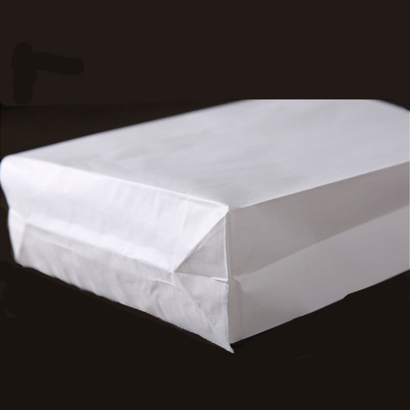 HOYO Customized Promotion Biodegradable Food Grade White Kraft Paper Pouch Fast Restaurant Grease Proof Paper Packaging Bag